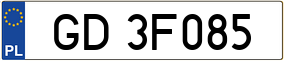 Truck License Plate